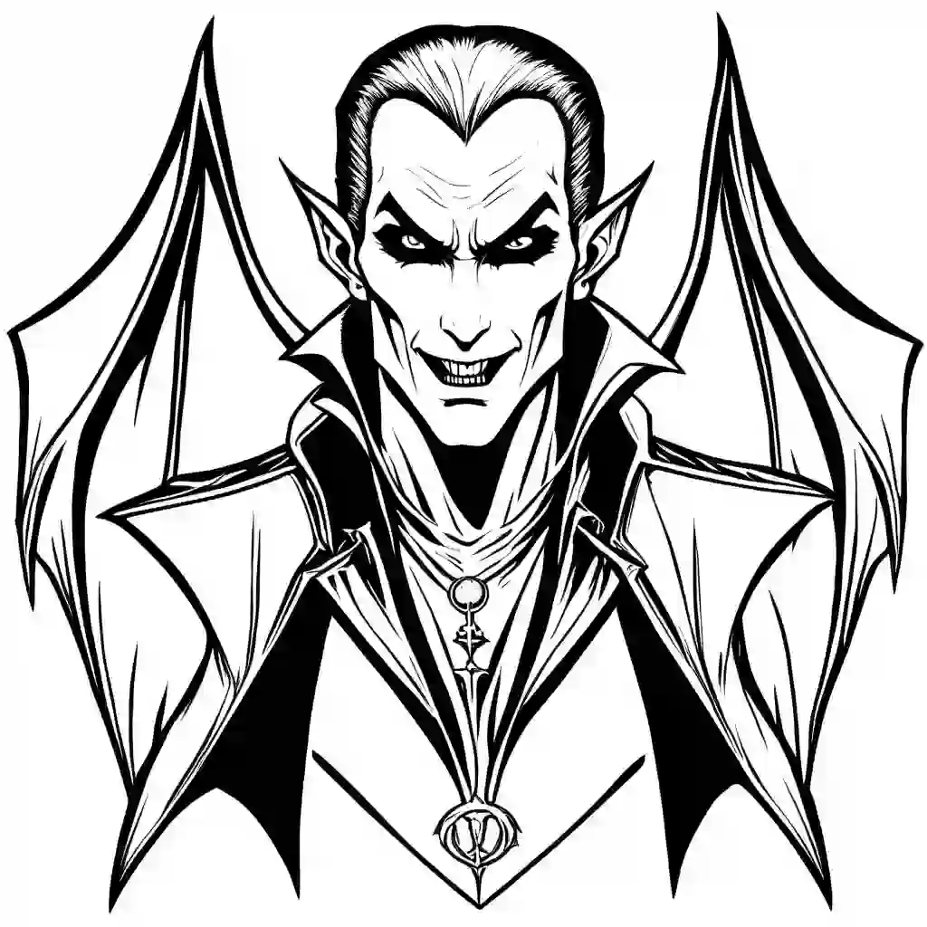 Vampire coloring pages
